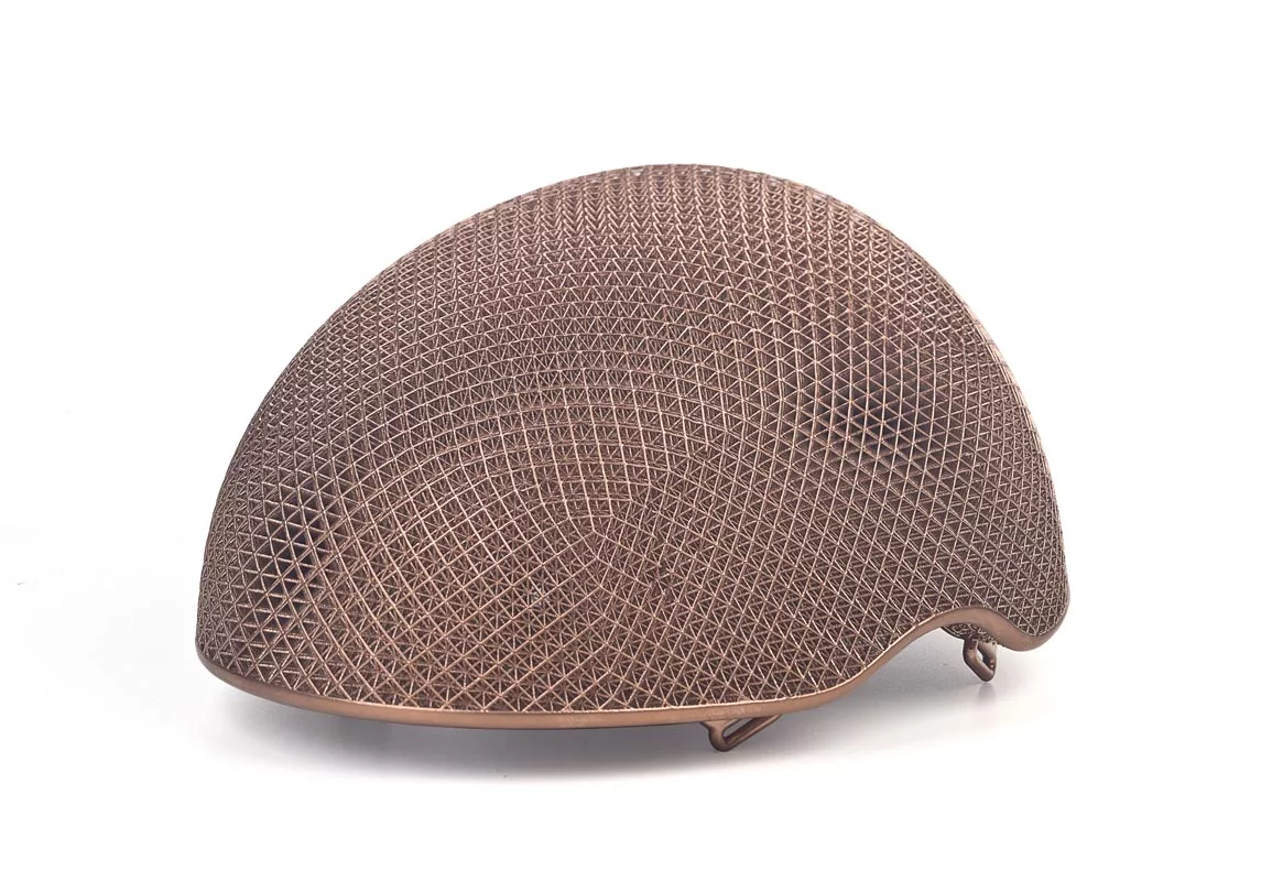 Fahrradhelm vollständig in Lattice Strukturen umgesetzt