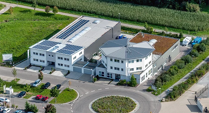 Unser Standort Heimsheim aus der Luft...